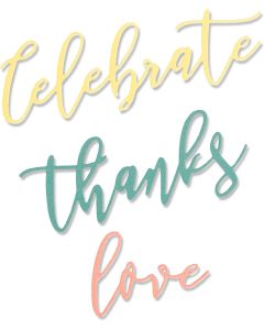 Fustella Sizzix Thinlits "Frasi per occasioni" - 663850