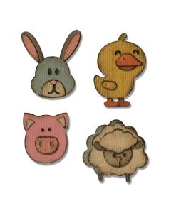 Fustella Sizzix Thinlits "Animaletti" - 664151