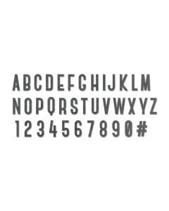 Fustella Sizzix Bigz XL "Alfabeto maiuscolo society" - 664169