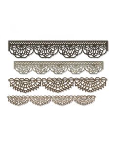 Fustella Sizzix Thinlits "Bordi uncinetto" - 664178