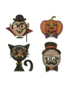 Fustella Sizzix Thinlits "Halloween hipster" - 664206