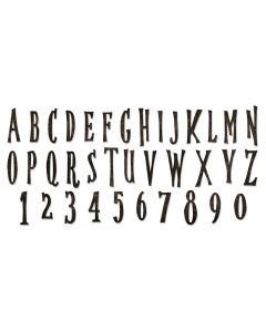 Fustella Sizzix Bigz XL "Alfabeto maiuscolo e numeri, Halloween" - 664218