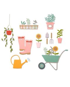 Fustella Sizzix Thinlits "Attrezzi da giardino" - 664379