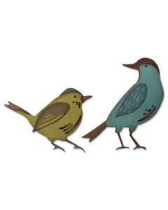 Fustella Sizzix Thinlits "Uccelli, amici piumati" - 664433