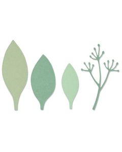 Fustella Sizzix Thinlits "Foglie eleganti" - 664444