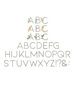 Fustella Sizzix Thinlits "Alfabeto Lettere decorative" - 664477