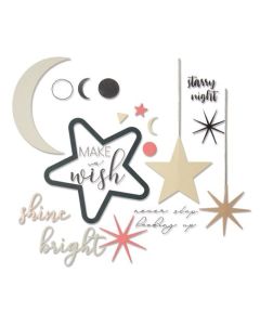 Fustella Sizzix Framelits "Esprimi un desiderio" con timbri - 664480