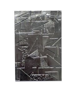 Fustella Sizzix Embossing Folder 3D "Disegno di triangoli" - 664528