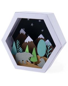 Fustella Sizzix Thinlits "Scatola, scena invernale" - 664582