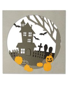 Fustella Sizzix Thinlits "Biglietto, collina spiritata" - 664587