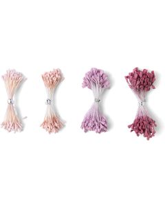 Set 400 pistilli per fiori "Rosa / Viola" Sizzix - 664665