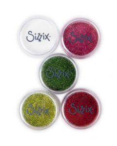 Set polvere glitterata per Embossing Sizzix - Colori festivi