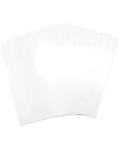 Set 10 fogli di plastica termoretraibile bianca Sizzix - 664678
