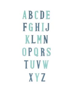 Fustella Sizzix Bigz XL "Alfabeto maiuscolo nostalgico" - 664724