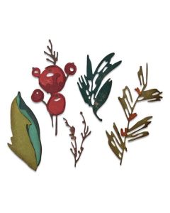 Fustella Sizzix Thinlits "Pennellata natalizia" - 664736