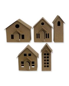 Fustella Sizzix Thinlits "Villaggio di carta" - 664741