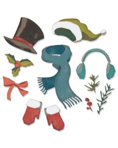 Fustella Sizzix Thinlits "Guardaroba invernale" - 664754