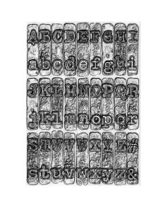 Fustella Sizzix Embossing Texture Fades 3D "Macchina da scrivere" - 664760