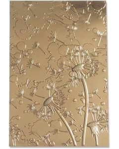 Fustella Sizzix Embossing Textured Impression 3D "Desiderio di dente di leone" - 665001