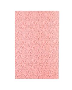 Fustella Sizzix Embossing Folder 3D "Fiori geometrici" - 665005