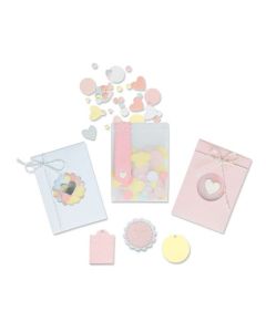 Fustella Sizzix Thinlits "Taschino di coriandoli" - 665069