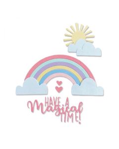 Fustella Sizzix Thinlits "Arcobaleno magico" - 665087