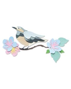 Fustella Sizzix Thinlits "Uccello primaverile" - 665093