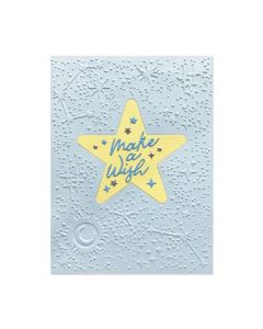 Fustella Sizzix Impresslits (embossing + thinlits) "Biglietto, Celestiale" - 665109