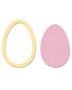 Fustella Sizzix Framelits "Uovo / Pallone" - 665123