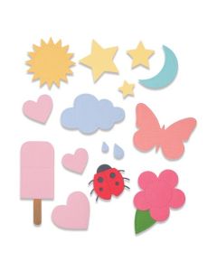 Fustella Sizzix Thinlits "Forme basilari" - 665185