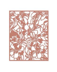 Fustella Sizzix Thinlits "Stencil fiorito" - 665203