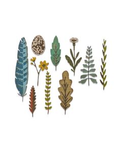 Fustella Sizzix Thinlits "Natura moderna" - 665215