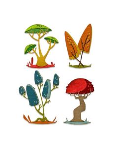 Fustella Sizzix Thinlits "Funghi moderni" - 665216