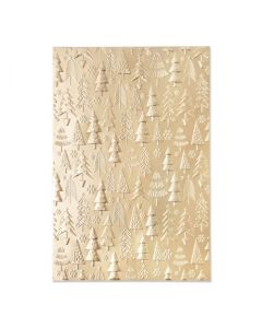 Fustella Sizzix Embossing Folder 3D "Motivo di alberi di Natale" - 665254