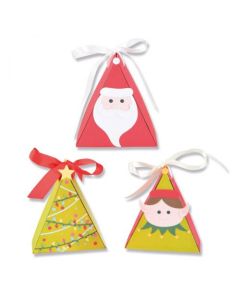 Fustella Sizzix Thinlits "Scatolina con personaggi natalizi" - 665338