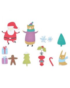 Fustella Sizzix Thinlits "Immagine natalizia" - 665339