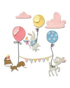 Fustella Sizzix THinlits "Festeggiamenti nei boschi" - 665345