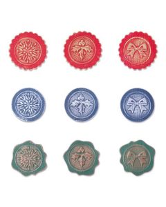 Fustella Sizzix Switchlits "Sigilli ceralacca festivi" - 665356