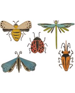 Fustella Sizzix Thinlits "Insetti funky" - 665364