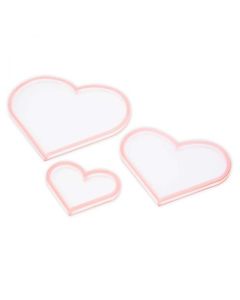 Pannelli adesivi cuori Sizzix Shaker Panes - 665451