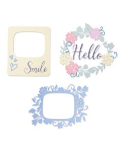 Fustella Sizzix Thinlits "Cornici per foto rotonde" - 665469