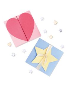 Fustella Sizzix Thinlits "Scatola, biglietto con cuore e stella" - 665479