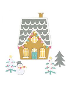 Fustella Sizzix Thinlits "Casa invernale" - 665480