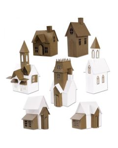 Fustella Sizzix Thinlits "Collezione villaggi, case" - 665564