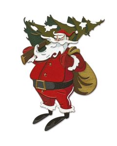 Fustella Sizzix Thinlits "Babbo Natale del bosco, colorize" - 665573