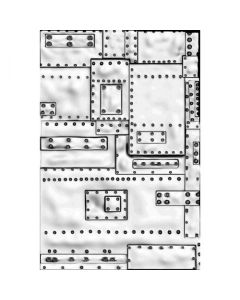 Fustella Sizzix Mini Embossing Texture Fades 3D "Mini fonderia" - 665634