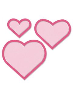 Fustella Sizzix Framelits "Cornici a forma di cuore" - 665661