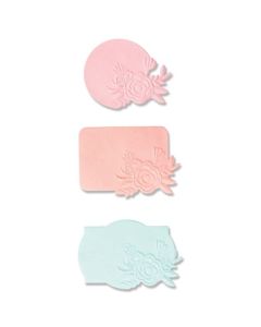 Fustella Sizzix Switchlits "Etichetta floreale" - 665736