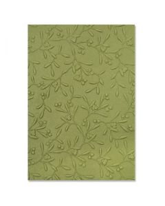 Fustella Sizzix Embossing Textured Impression 3D "Vischio delicato" - 665759