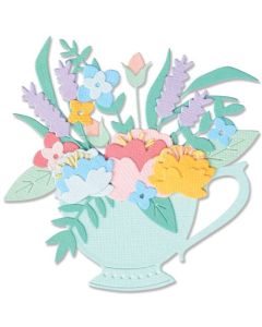 Fustella Sizzix Thinlits "L'ora del tè" - 665806